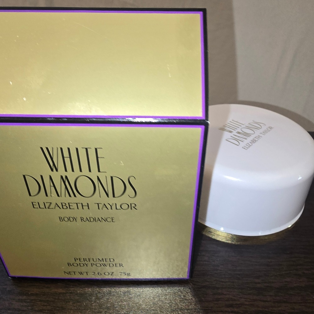 Elizabeth Taylor Body Powder 2.6oz Women Gold White Diamonds Shimmer New